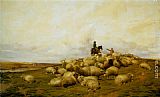 Thomas Sidney Cooper A Shepherd With His Flock painting